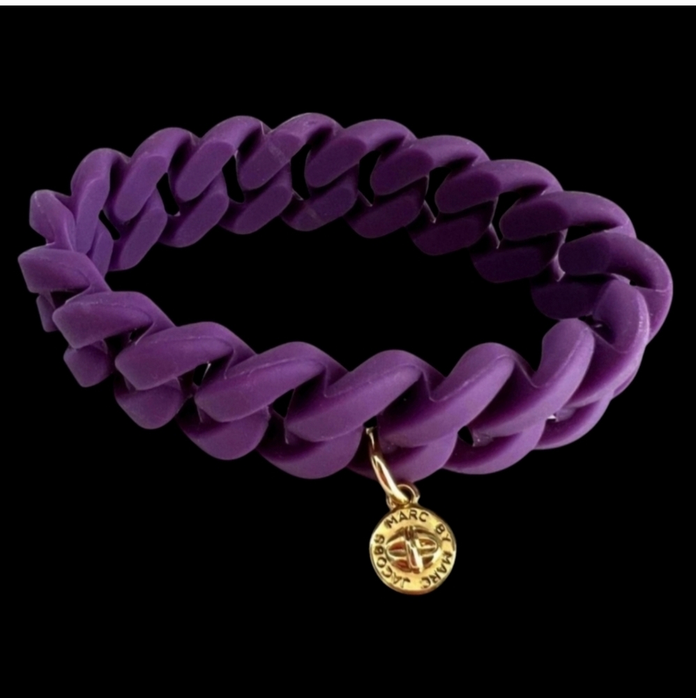 Marc jacobs purple silicone bracelet